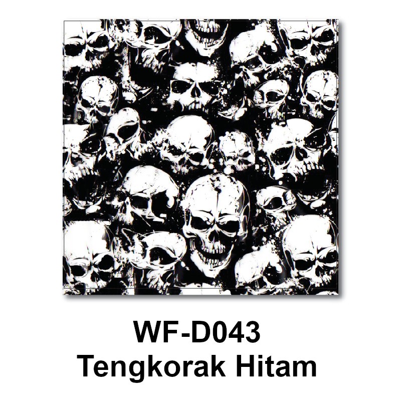 WTP Tengkorak Hitam Water Transfer Printing WF-D043 Samurai Paint