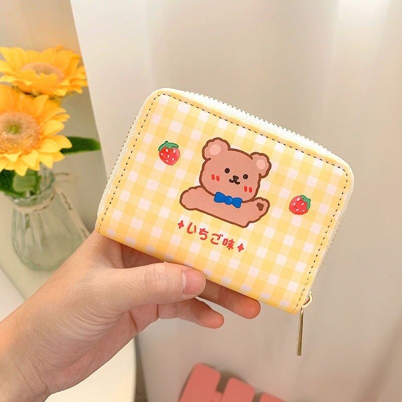 DOMPET WANITA KECIL MOTIF LUCU DOMPET WANITA LIPAT MURAH WALLET KOREAN FASHION