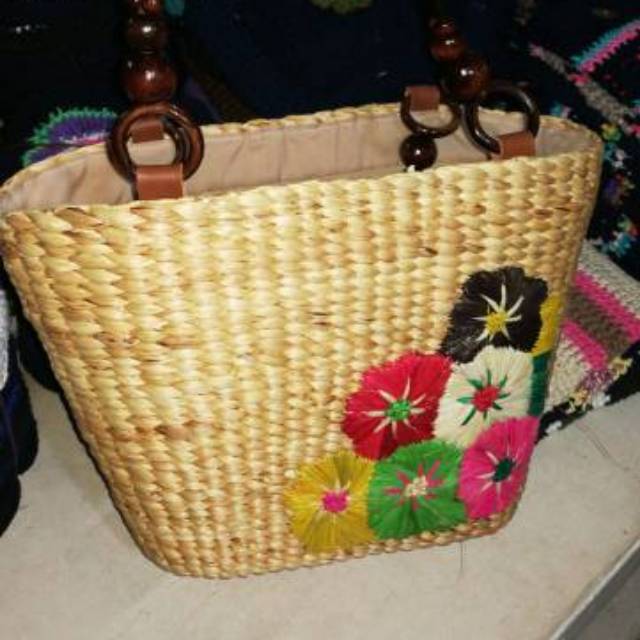 Tas wanita shoulder bag enceng gondok handmade