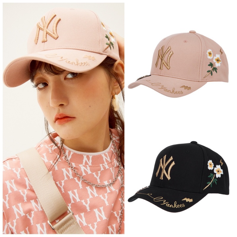 [MLB] Gold Bee Ball Cap NEW YORK YANKEES