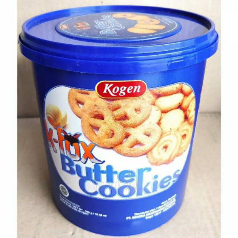 

Kogen Butter Cookies K-FOX Toples 300grm