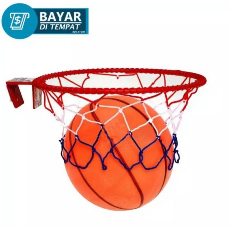 mainan ring basket plus bola