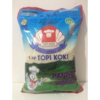 Beras Topi Koki Pandan Wangi 5 Kg Beras Harum Kemasan Baru Shopee