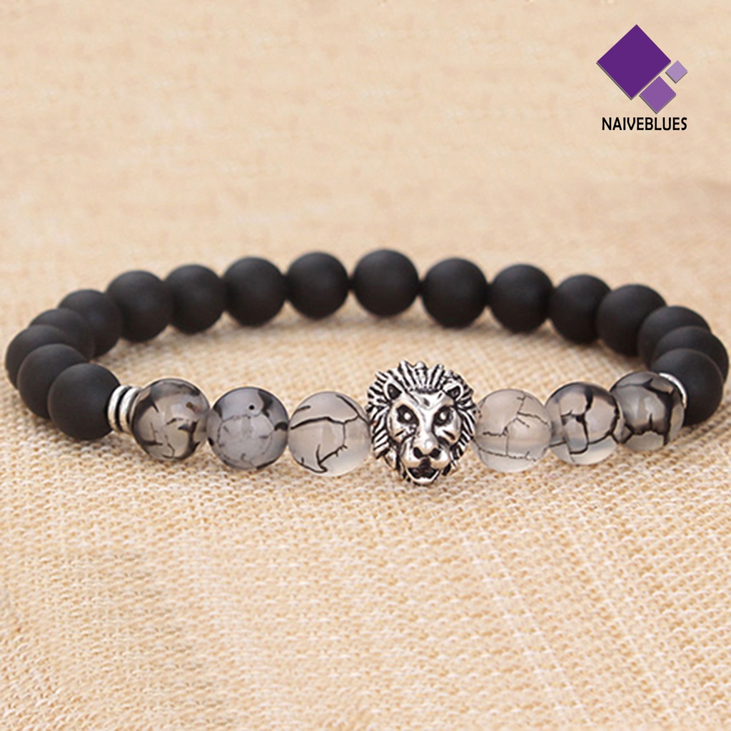 Gelang Manik-Manik Adjustable Warna Silver