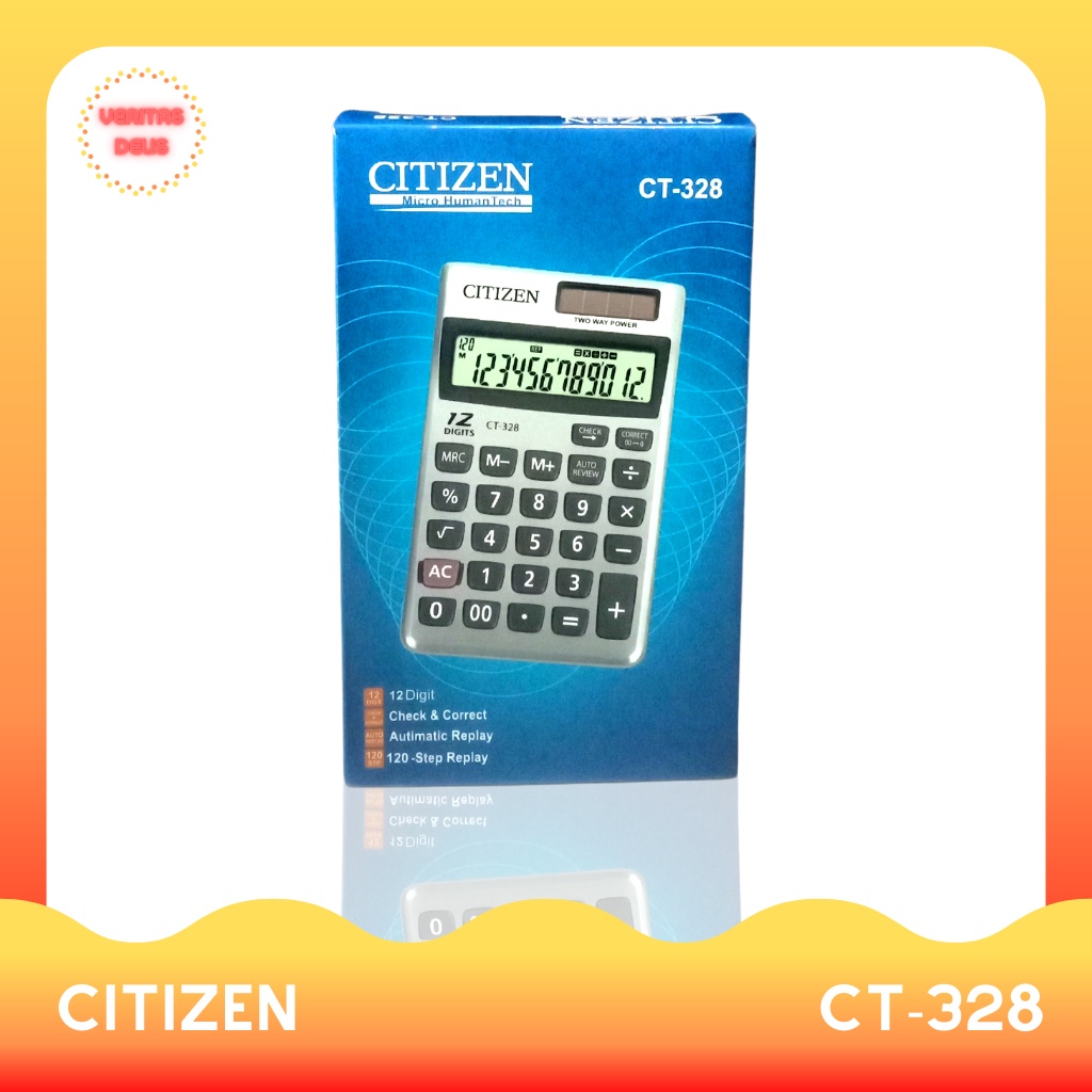

Kalkulator Citizen CT-328 (Gratis 1 buah baterai cadangan)
