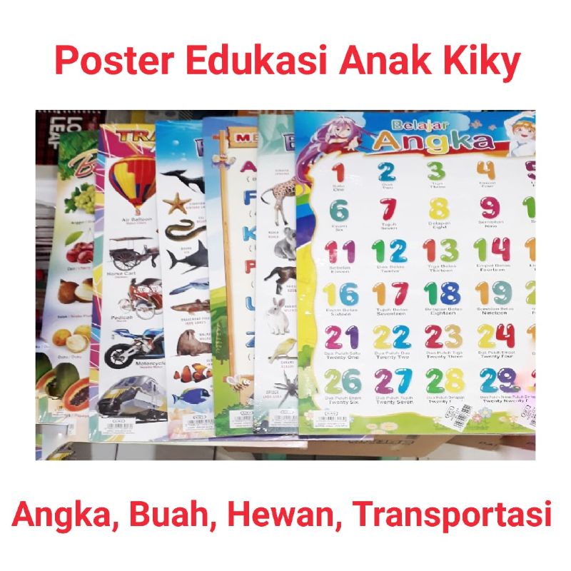 

Poster Edukasi Anak KIKY [Harga 1pcs]