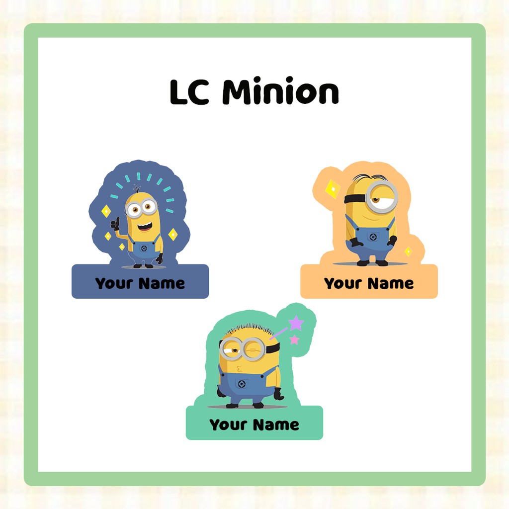 

[Stiker Label Nama] LC Minion