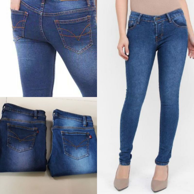 CELANA JEANS PENSIL PANJANG WANITA // CELANA PENSIL WANITA // CELANA JEANS PENSIL WANITA SKINY STRET