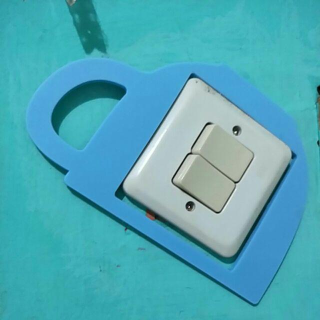 [logu] Stiker Skalar Listrik, Stiker Stop Kontak Saklar Lampu Lucu