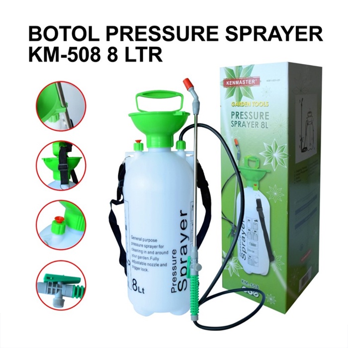 Botol Pressure Sprayer 8 liter / Kenmaster Botol Pompa Serbaguna