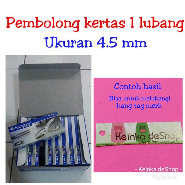 

Spesial Pembolong Kertas satu lubang one hole PUNCH puncher untuk label haga tag gun murah m Diskon