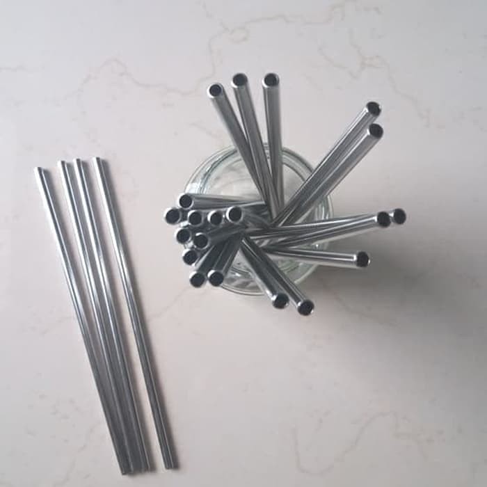 Sedotan Stainless Ramah Lingkungan Straw Metal / Sedotan Satuan / Sedotan Stainless