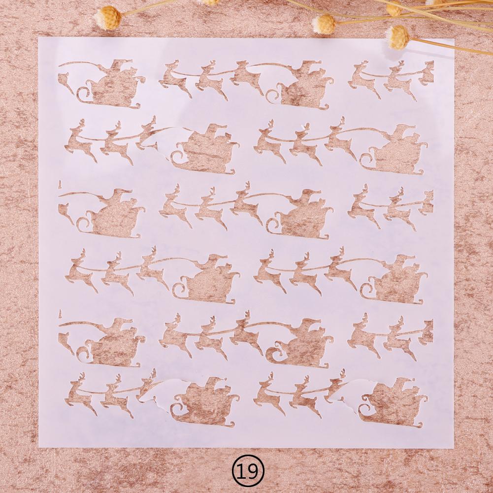 

Gambar Natal Airbrush Lukisan Stensil Anak-anak Anak-anak Hadiah DIY Kerajinan Album Dekorasi 19-27