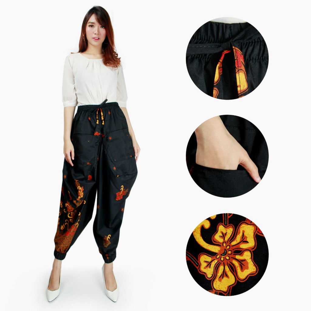 SB Collection Celana Panjang Virya Longpants Aladin Joger Batik Wanita