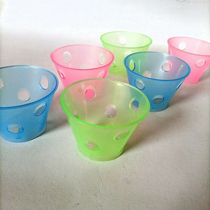 12 PCS CETAKAN BOLU KUKUS PLASTIK / CETAKAN KUE KUKUS