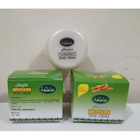 [RESMI] PEARL CREAM ARAB TURMERIC ATEEFAH SIANG MALAM 12GR BUKAN SABUN ARAB