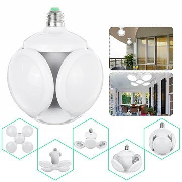 Lampu Lipat Fan Blade Bulb White Lamp Putih Unik Ufo 40 Watt Lampu Led Emergency