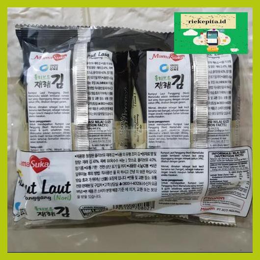 

5Yer67R- Mamasuka Rumput Laut Panggang Nori Original Isi 2 Pcs T7Rty67-