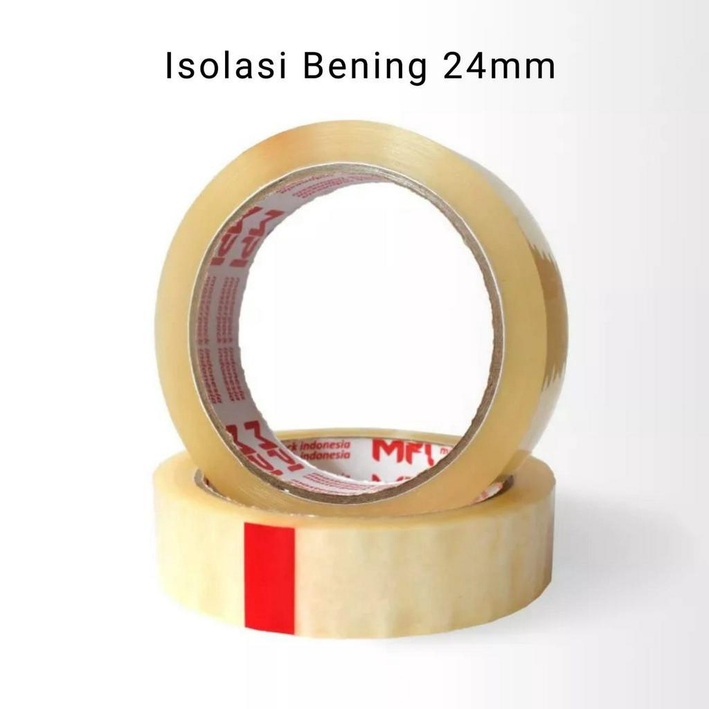 Isolasi bening / Selotip Bening 12mm - 24mm