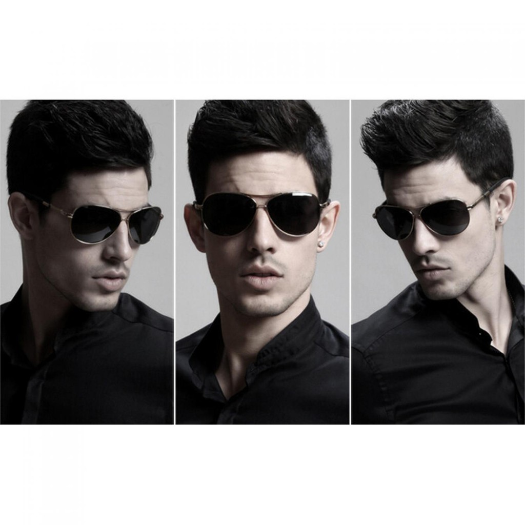 Veithdia Kacamata Aviator Polarized Sunglasses - 3360 [Hitam]