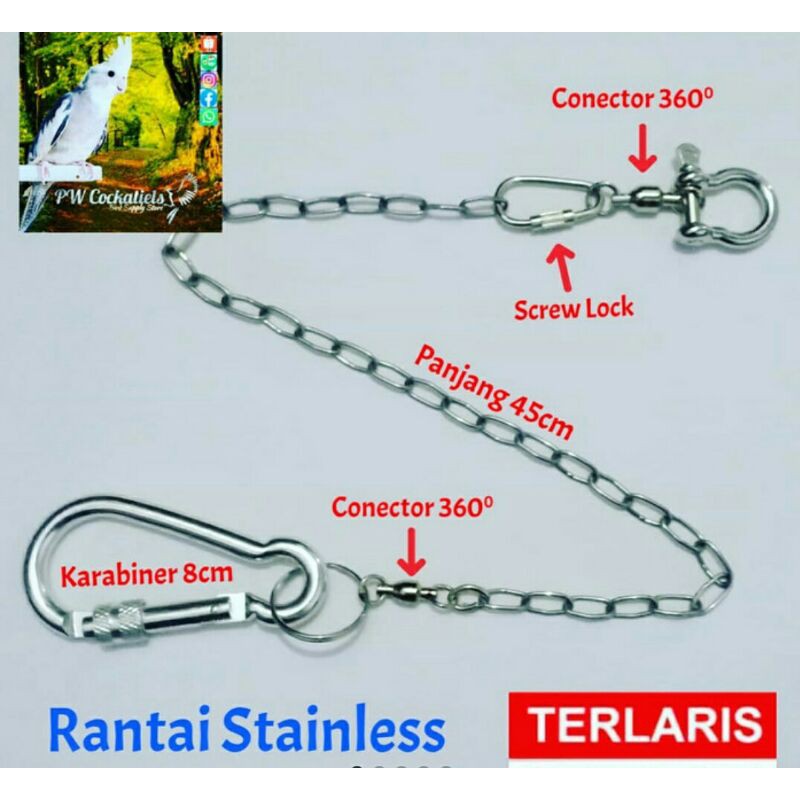 rantai ring omega kakatua per 2lusin