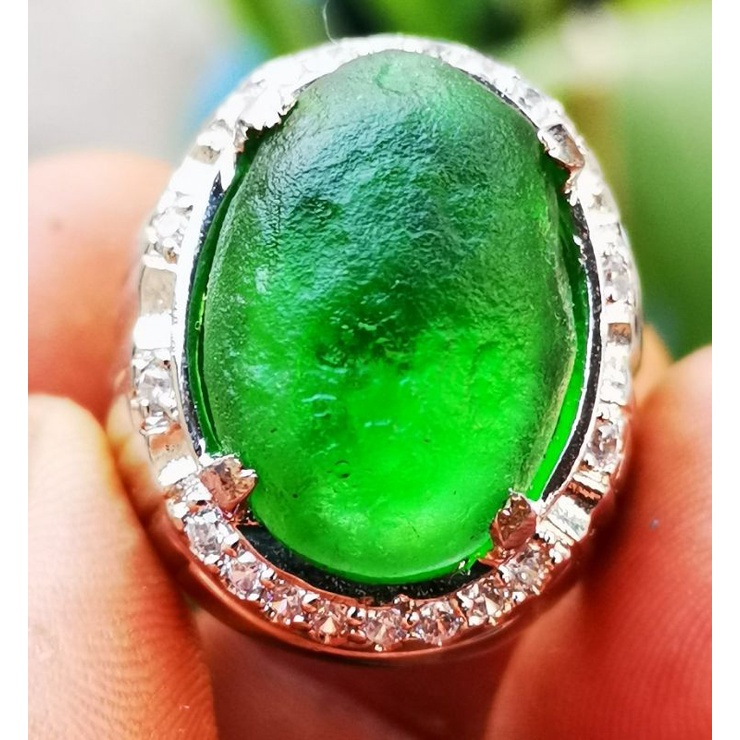 Batu asli Green Meteor moldavite