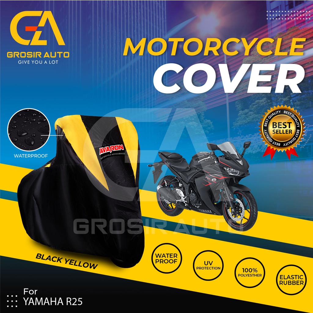 Sarung Motor AVARON R25 Penutup Pelindung Body Cover Motor Warna Anti Air Merk Avaron