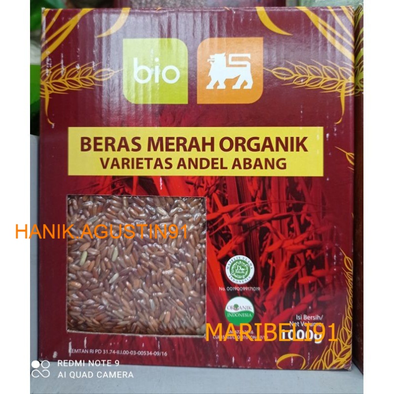 

Bionic Farm Beras Merah Organik 1 Kg / Varietas andel abang / beras organik maribeli91