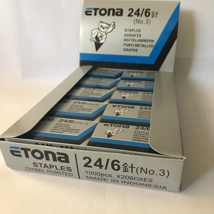 Isi Staples Etona No. 3 / Refill Staples Etona 24/6 Ukuran Besar