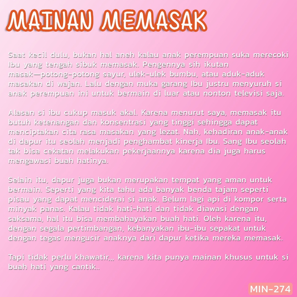 KITCHEN SET GAME Mainan Anak Kitchen Set Koper Masak Masakan