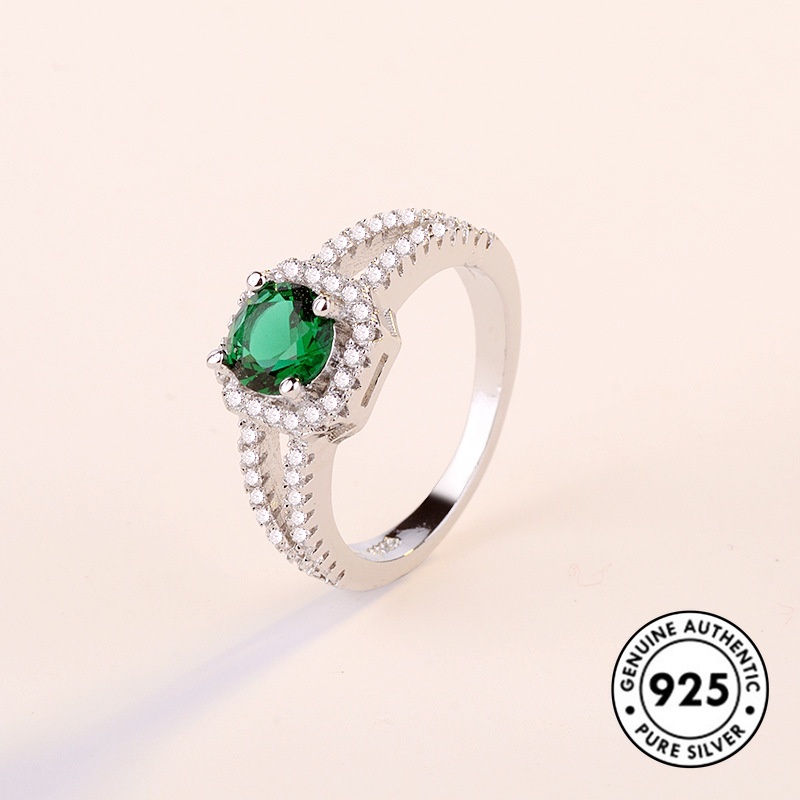 Cincin Berlian Bahan 925 Sterling Silver