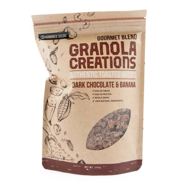 

Granola Creations Gourmet Blend Cokelat Hitam dan pisang 240gr