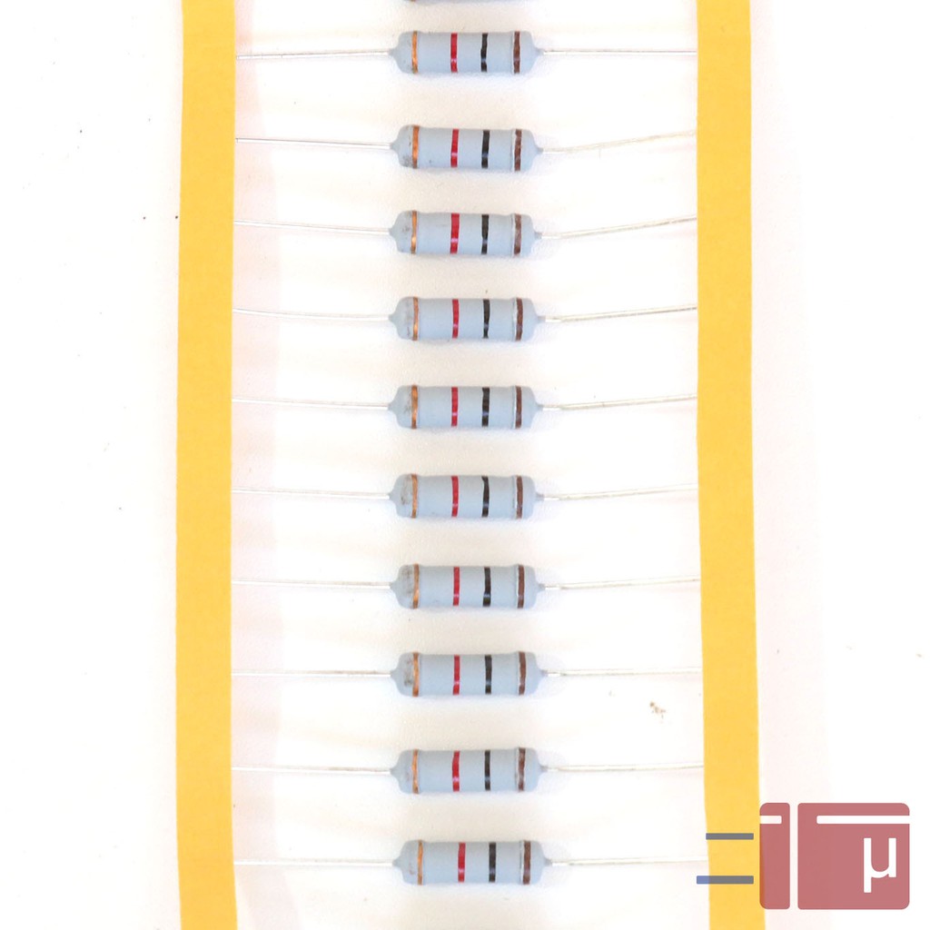 Resistor 1K 2W Metal Oxide 5% Taiwan Kaki Tembaga