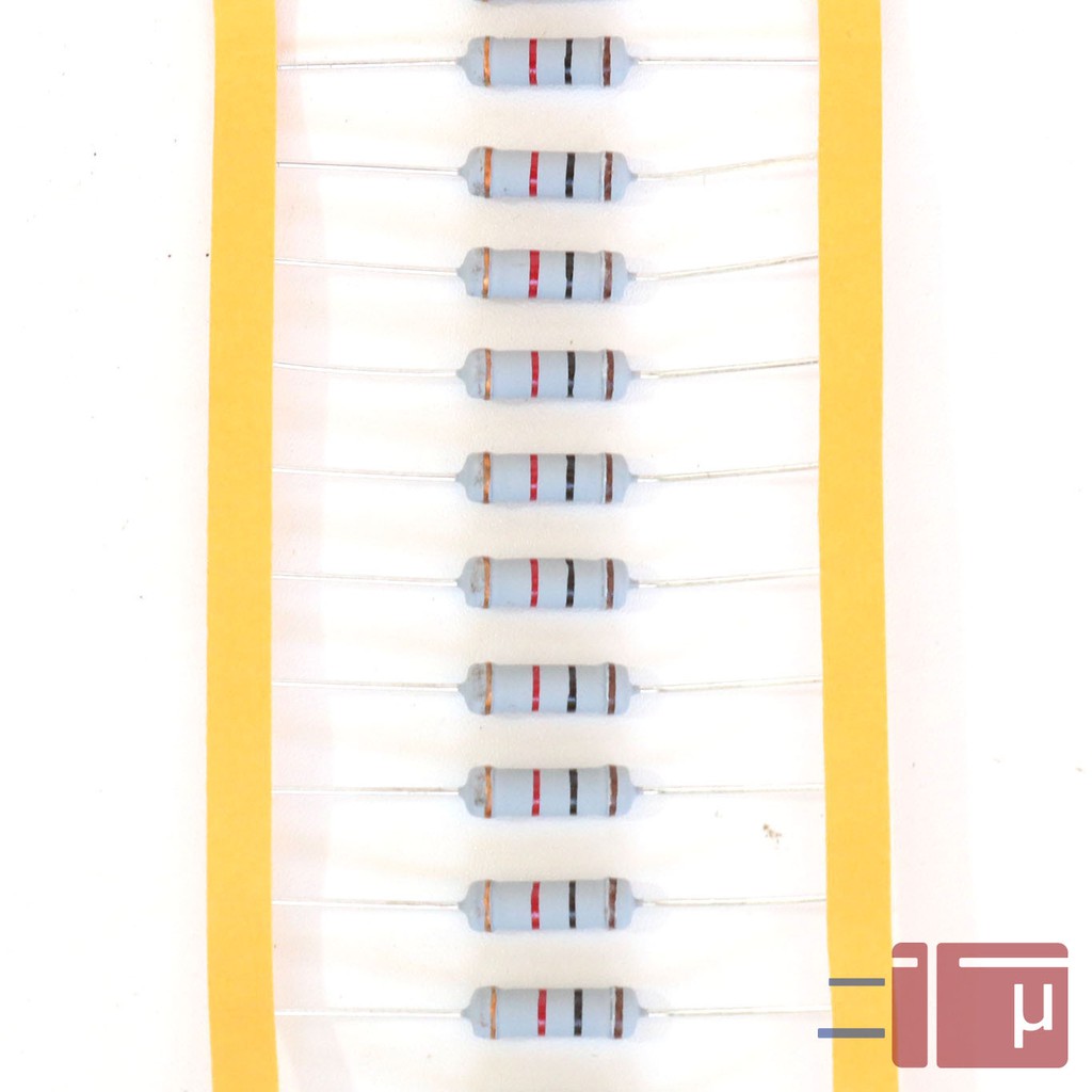 Resistor 1K 2W Metal Oxide 5% Taiwan Kaki Tembaga