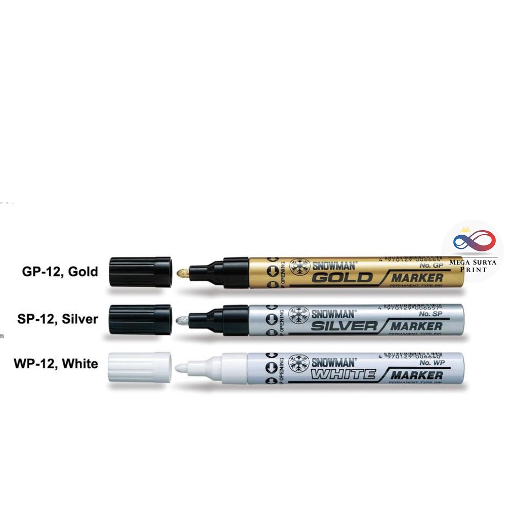 

Snowman Paint Market Spidol Silver Gold ukuran besar