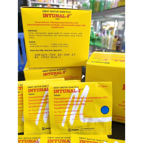 INTUNAL F FORTE KUNING 1 STRIP 4 TABLET