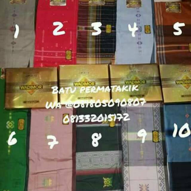 Sarung Wadimor Motif Songket