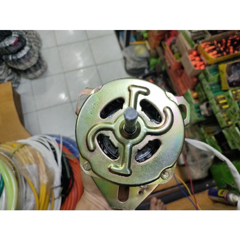 Dinamo mesin cuci Wash SHARP kaki 3 Oval Dinamo pencuci SHARP 150Wat