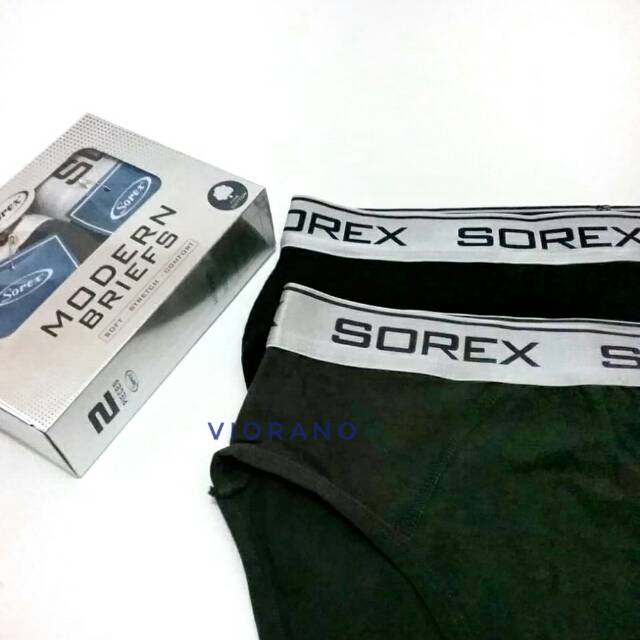 1Box Isi 2Pcs Cd Sorex M3901 Cotton Modern Briefs Celana Dalam Pria Model Segi Tiga Premium M L XL