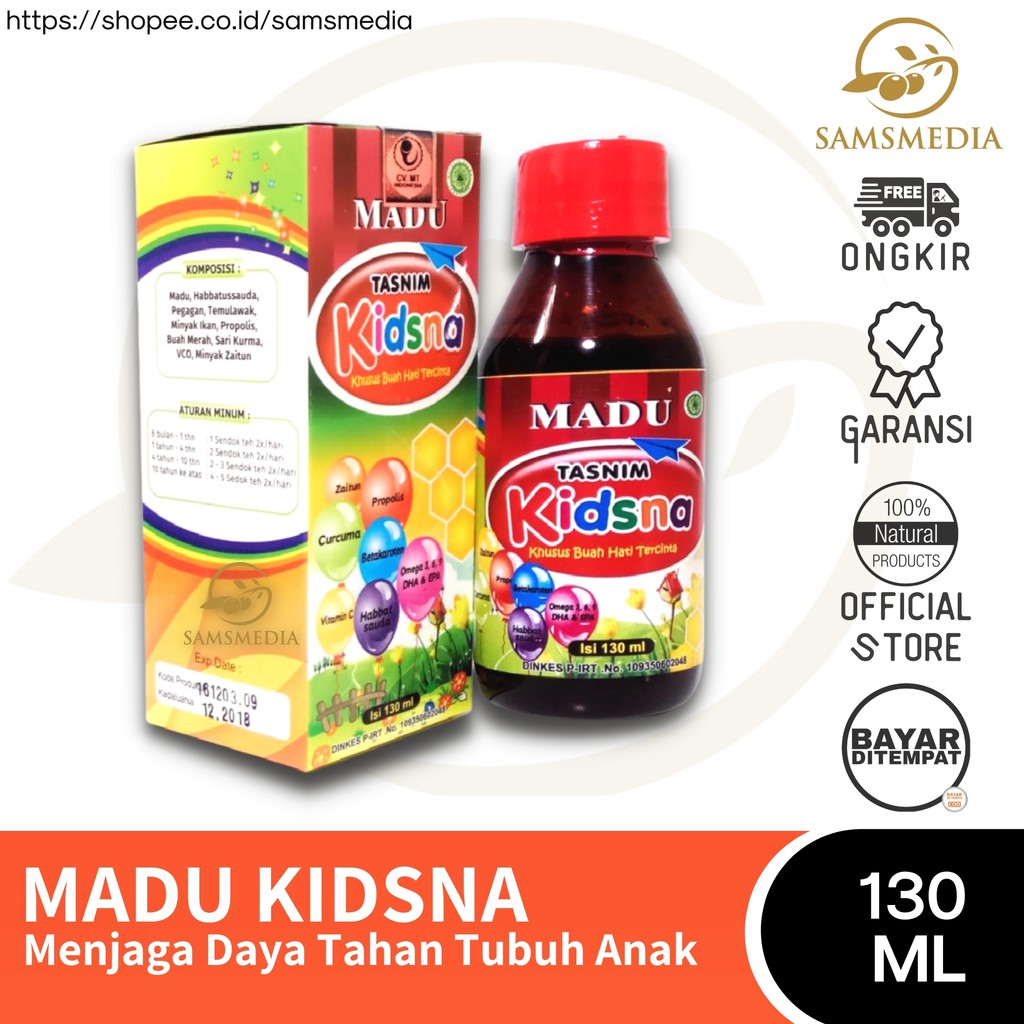 Madu Nafsu Makan Anak Kidsna Penambah Imun Daya Tahan Tubuh Balita Terbaik