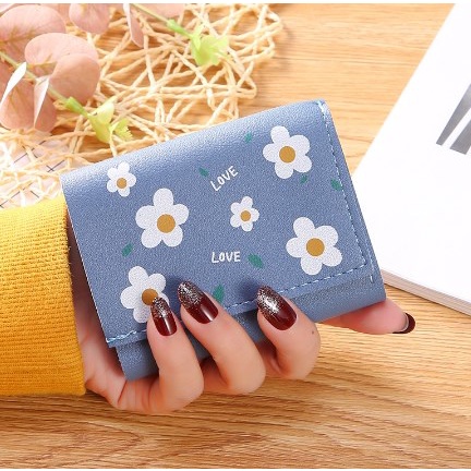 DOMPET LIPAT WANITA DOMPET CANTIK KARAKTER MOTIF BUNGA MURAH BISA COD | FADHILAH SHOP BJB