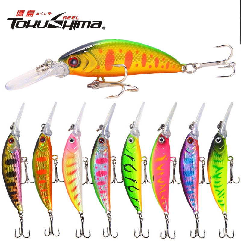 Top Water Lure Umpan Pancing Mini Minnow Lure Alat Pancing Murah Umpan Ikan Umpan Mancing relix nusantara Umpan Pancing Buatan 1PCS 6g/7cm Alat Pancing Umpan Mancing Kail Pancing Plastic Bait