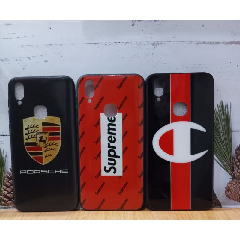 Softcase Gambar+Temperglass Vivo V11