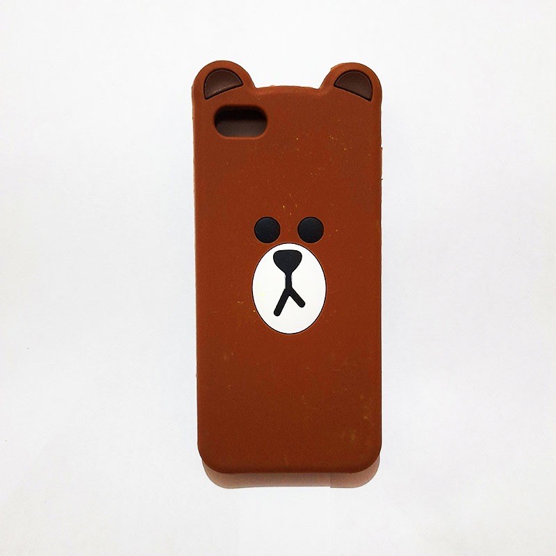 Silikon 3D karakter IPHONE 5 / 5G casing hp lucu menarik silicon untuk anak anak hadiah ulang tahun Silikon boneka lucu pelindung hp case tebal karet softcase lentur