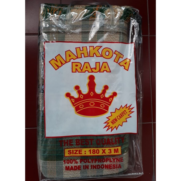 Tikar - Tikar Lipat Tenun Benang "Mahkota Raja" Tanpa Sambungan Uk.3 X 1.8