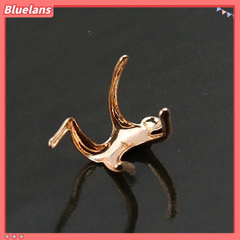 Bluelans 1Pc Ear Clip Small Man Shape Ear Decoration Non-piercing Women Cartilage Earrings