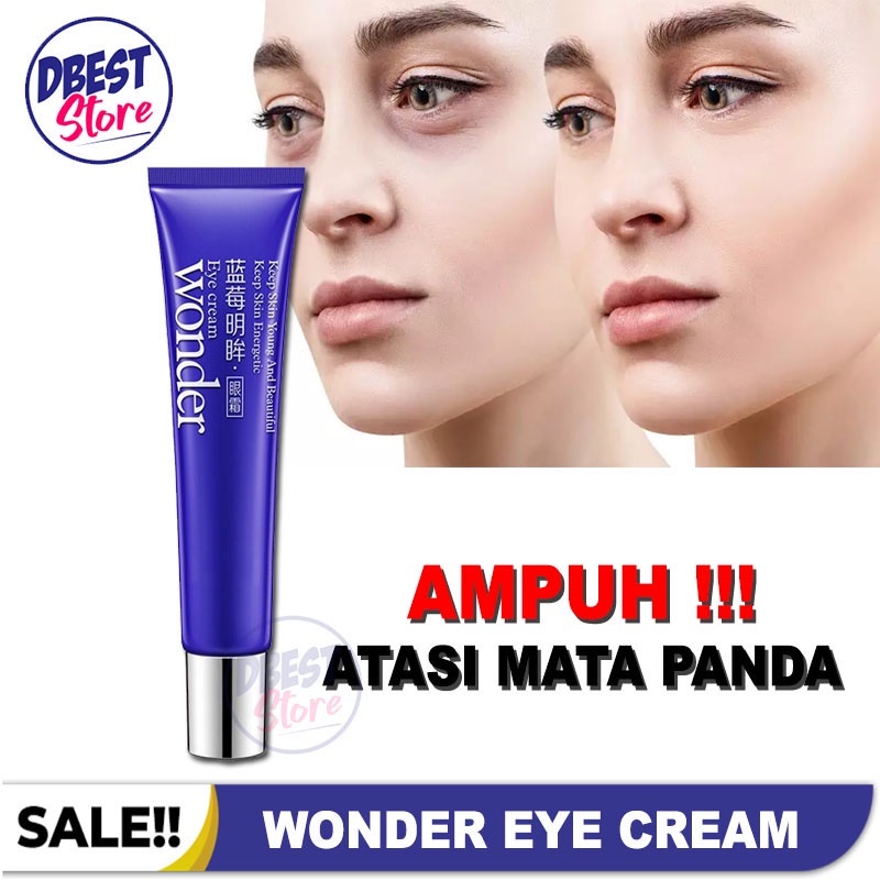 ASLI 100% WONDER EYE CREAM BLUEBERRY / KRIM MATA PANDA MENGHILANGKAN KERIPUT DAN KANTONG MATA