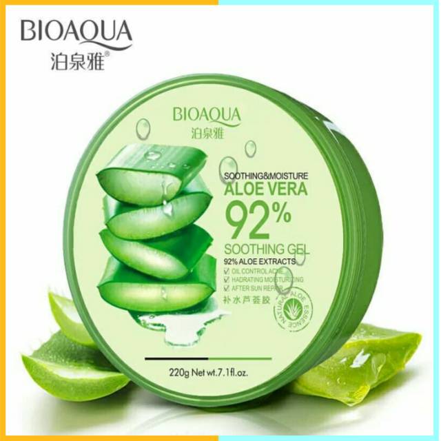 BIOAQUA ALOEVERA 92% Skincare Perawatan Kecantikan Wajah Pelembab Masker wajah Original