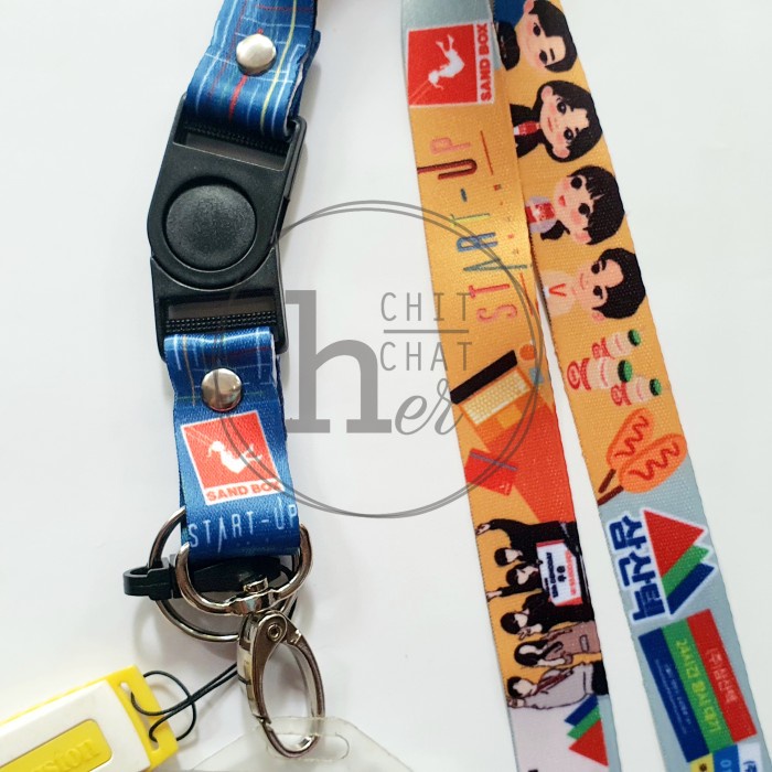 

Cantik Lanyard (Tali Id Card) Fanart Cartoon Start-Up Sandbox K-Drama Limited