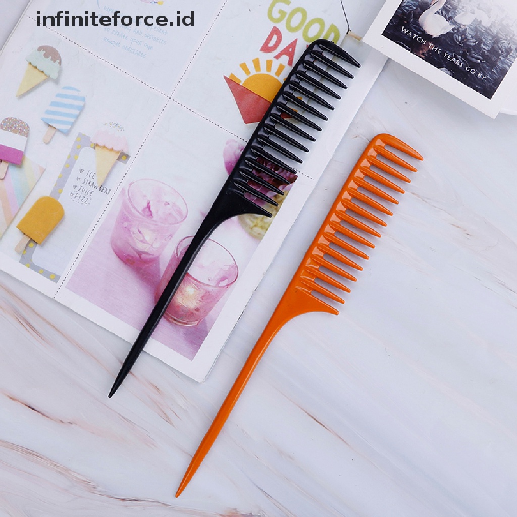 1pc Sisir Rambut Model Gigi Lebar Untuk Salon